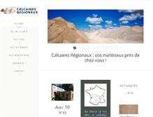 Tablet Screenshot of calcairesregionaux.com